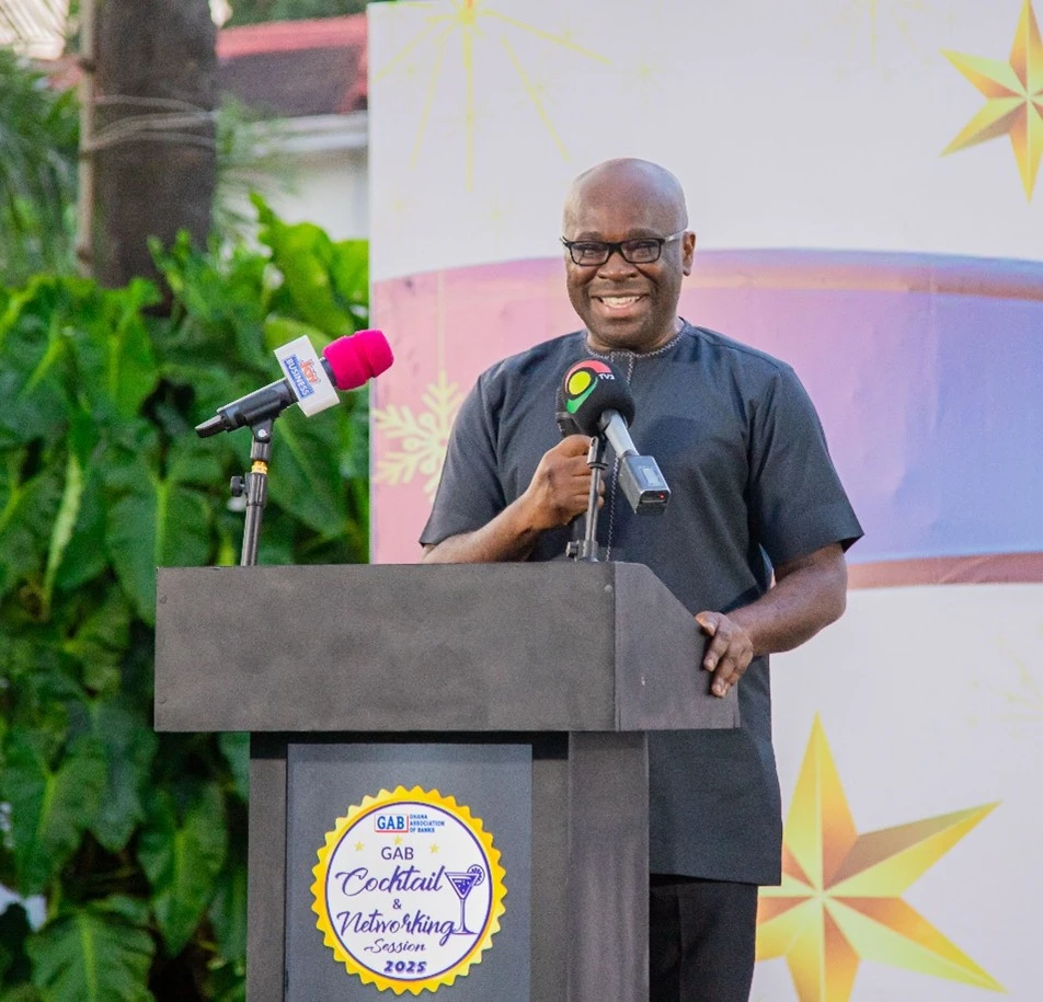 Dr. Kwamina Asomaning, President of GAB and Managing Director of Stanbic Bank Ghana delivering his address