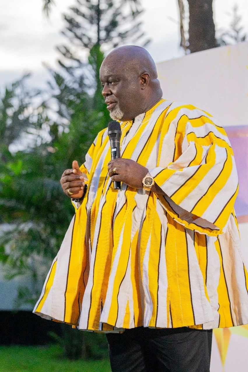 Mr. John Adomakoh, former President of GAB and former Managing Director of GCB Bank delivering his address