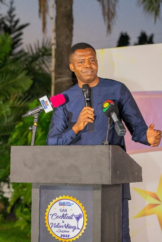 Dr. Edward Nartey Botchway, Managing Director of Absa Bank Ghana delivering his address